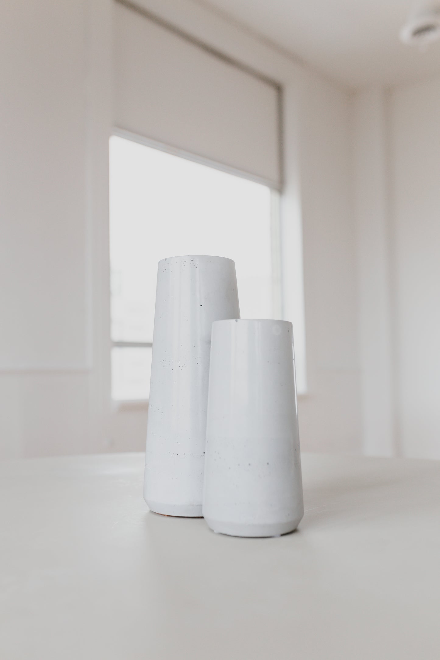 White Vase Set